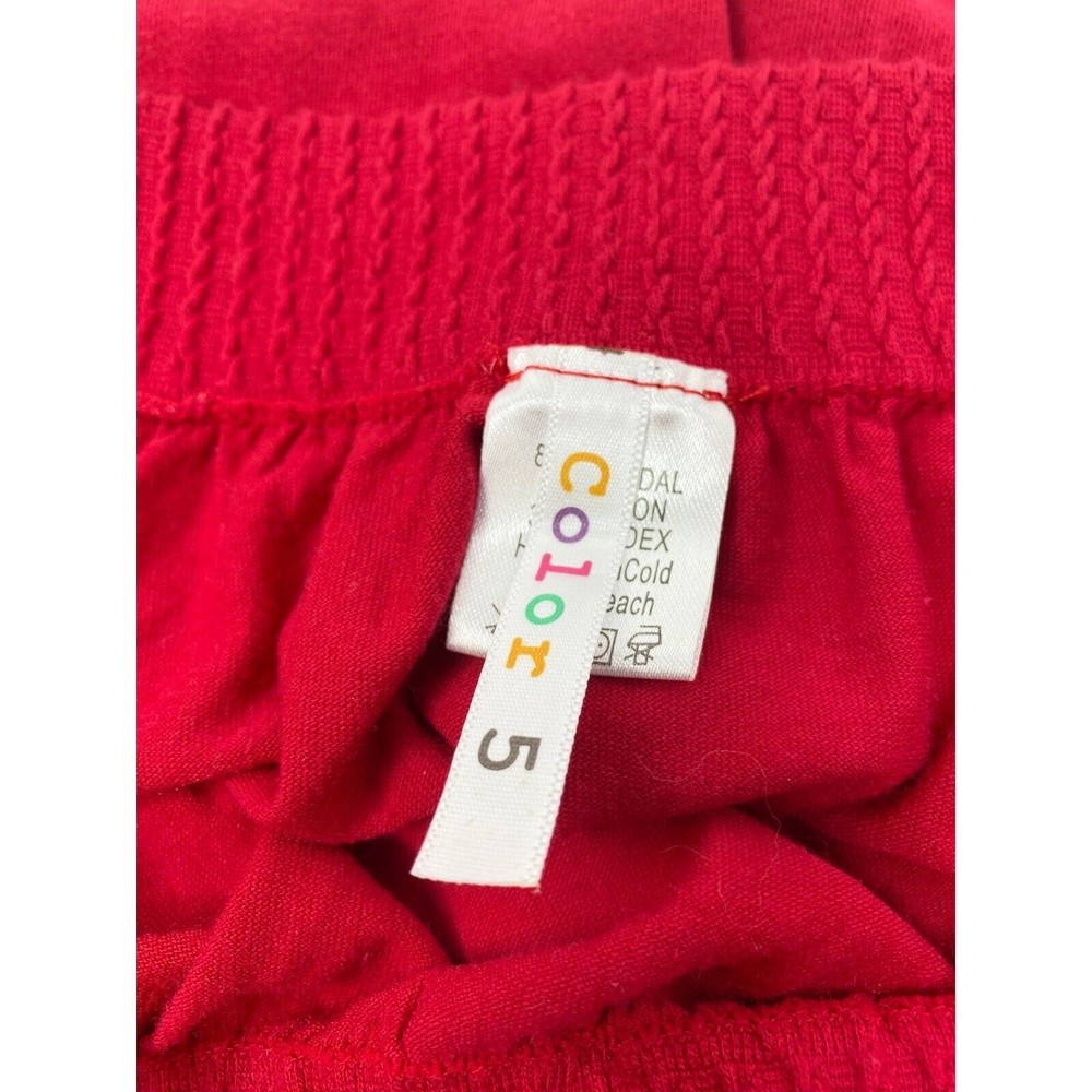 Color, Romper, Size 5, Red With Rhinestones - Picture 8 of 15